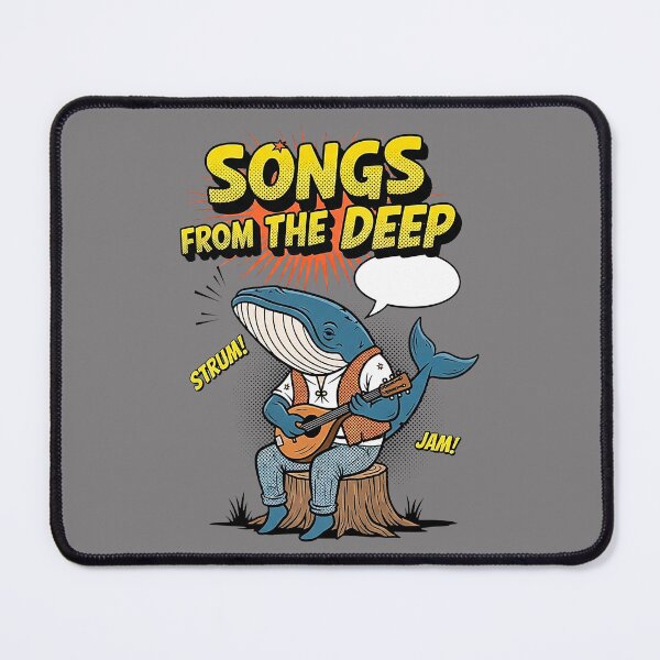 Item preview, Vintage Comic Book Singing Whale Funny Musician designed and sold by SholoStudio.