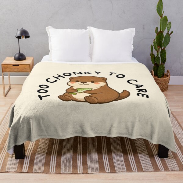 Item preview, Too Chonky To Care (Otter) designed and sold by BeagleDesigns.