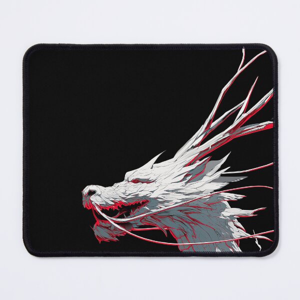 Item preview, Minimalist Japanese Dragon Red and White Phone Wallpaper designed and sold by R&B Art and design.