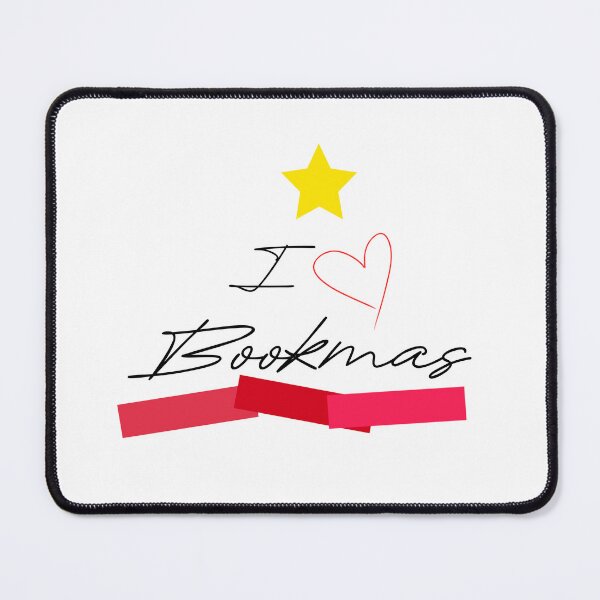 Item preview, I Heart Bookmas - I Love Bookmas - Star with Books Making A Tree designed and sold by TeaLimeTwo.