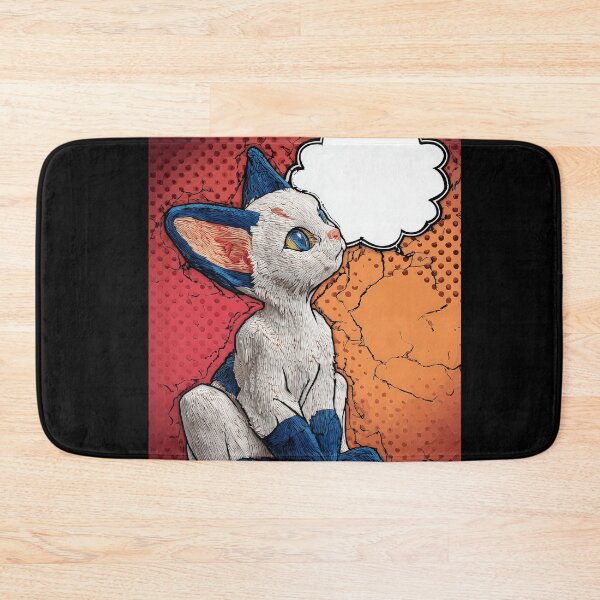 Item preview, Cute Comic Kitten with Speech Bubble Illustration designed and sold by Grafititee.