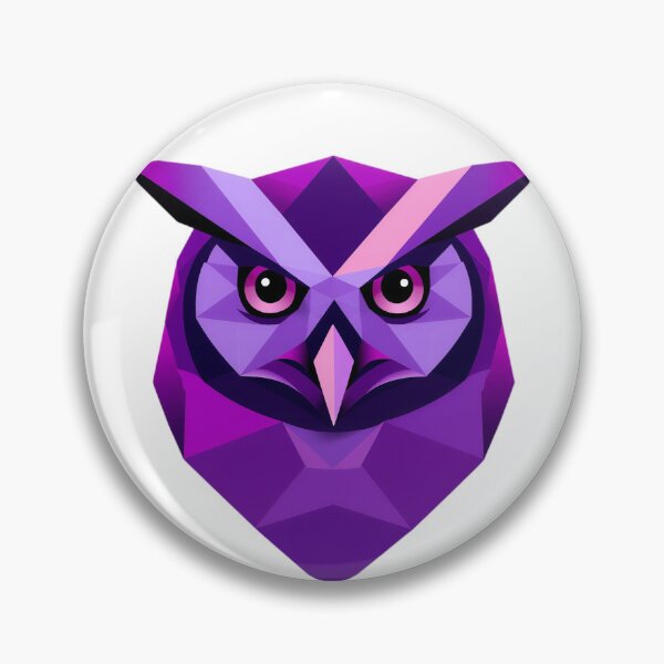 Item preview, Geometric Owl Head Purple designed and sold by Swing Set Studios.