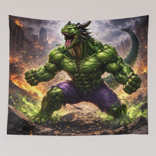 Item preview, Ragebound Colossus Dragon – Superhero Dragon Heroes Art designed and sold by EpicDragons-.