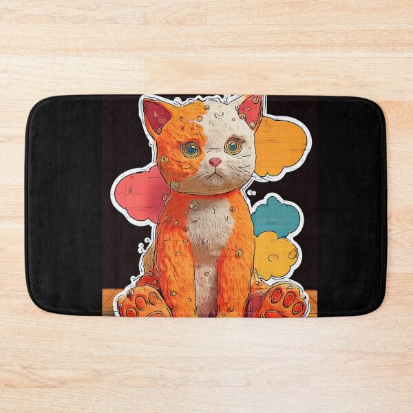 Item preview, Cute Comic Kitten with Speech Bubble Illustration designed and sold by Grafititee.