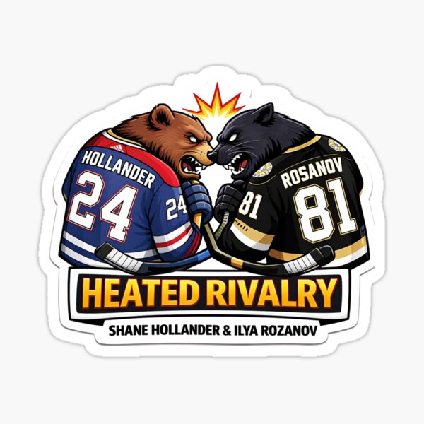 heated rivalry : hollander and rosanov Sticker