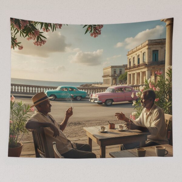 Item preview, Havana Café Conversations by the Sea designed and sold by QuietWallStudio.
