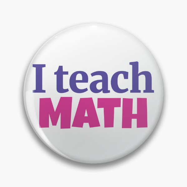 Item preview, I teach math designed and sold by Think4Prints.