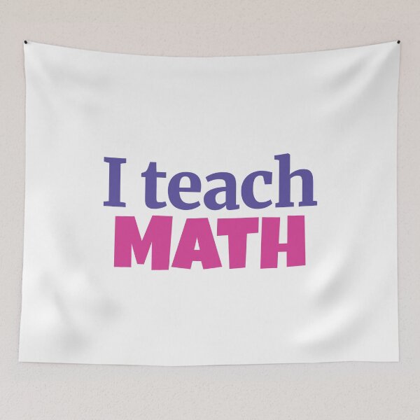 Item preview, I teach math designed and sold by Think4Prints.