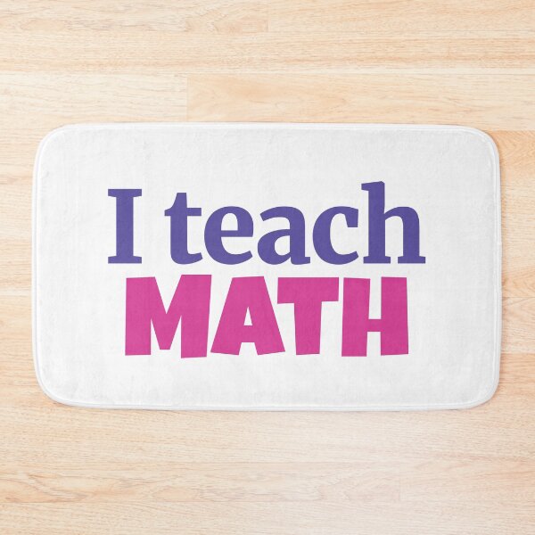 Item preview, I teach math designed and sold by Think4Prints.