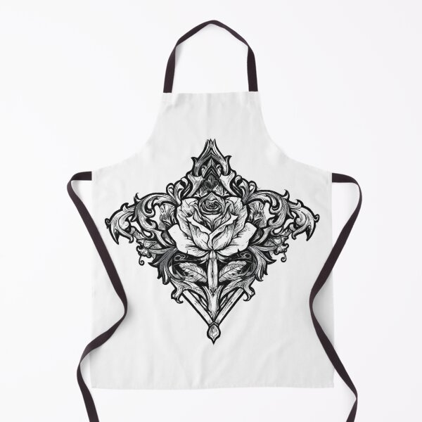 Item preview, Dark Ornamental Rose Illustration designed and sold by Anacond.