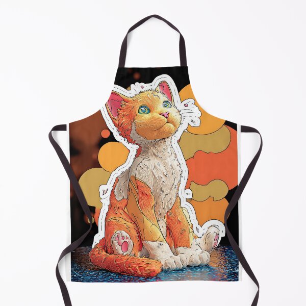 Item preview, Cute Comic Kitten with Speech Bubble Illustration designed and sold by Grafititee.