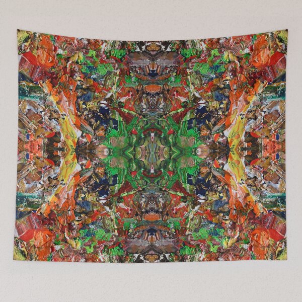Item preview, The Painting Process Transformed: Chromatic Abstract Pattern designed and sold by LukianArtPrint.