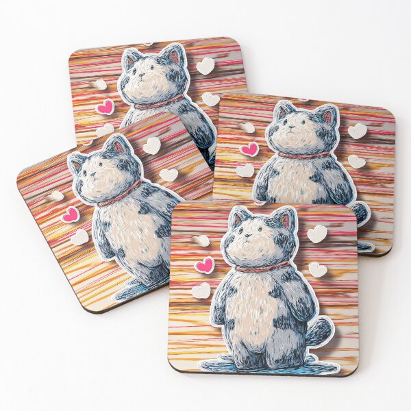 Item preview, Cute Comic Kitten with Speech Bubble Illustration designed and sold by Grafititee.
