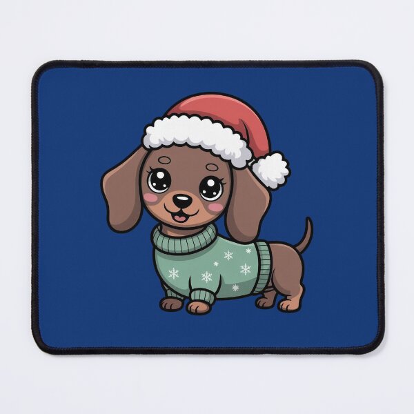 Item preview, Cute Kawaii Dachshund Christmas designed and sold by WikaKowalczyk.