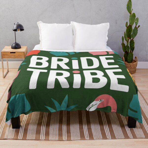 Item preview, Bride Tribe Tropical Design – Fun Bachelorette Party Shirt with Flamingo and Pineapple designed and sold by HappySproutArt.