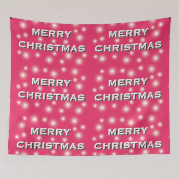 Item preview, Warm Typography for a Snowy Merry Christmas designed and sold by cremedecolor.