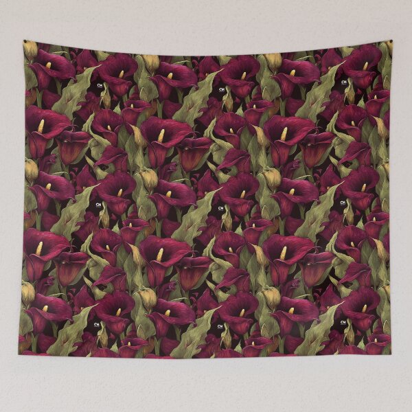 Item preview, Graceful Calla Lilies Texture  - Flower Bouquet Pattern  - Birthday Gifts For Him designed and sold by RoyalStarsPatts.