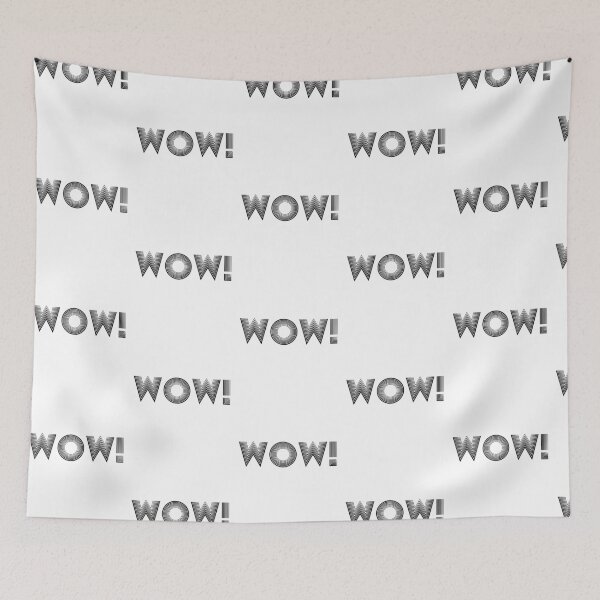 Item preview, Wow! – Simple Black Text, Big Reaction designed and sold by SawaOne.