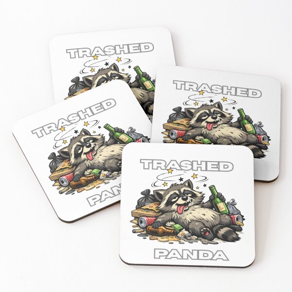 Item preview, Trashed Panda, Drunk Raccoon” designed and sold by zingbing.