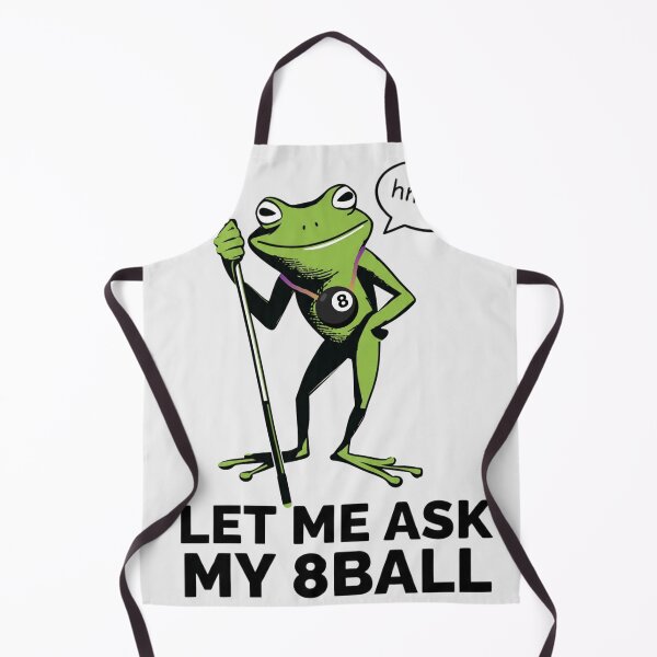 Item preview, Let Me Ask My 8 Ball – Funny Frog Pool Design designed and sold by Majnon8bp.
