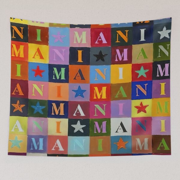 Item preview, Mani - Stone Roses Bassist Tribute Pop Art Painting designed and sold by Kludoman.