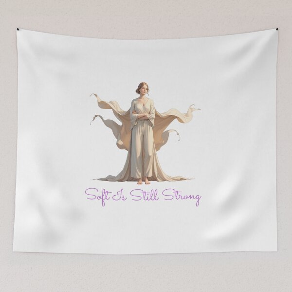 Item preview, Soft Is Still Strong feminine strength designed and sold by SloganSauce.