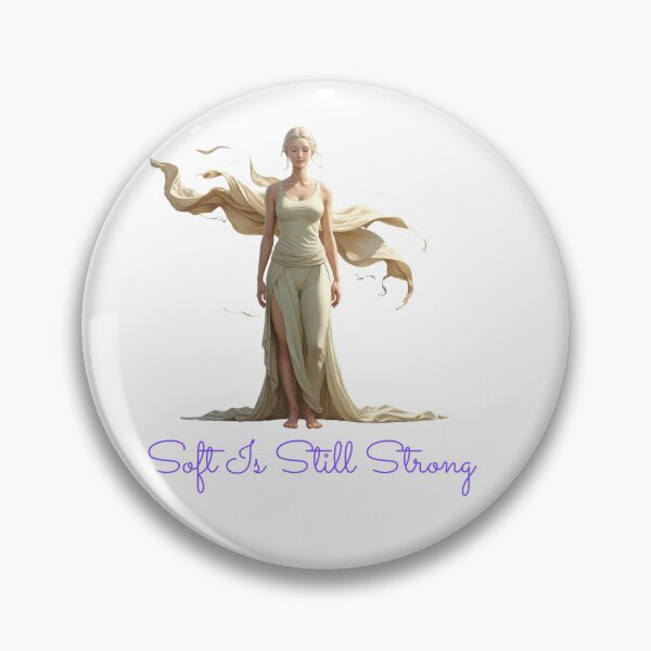 Item preview, Soft Is Still Strong self love art designed and sold by SloganSauce.
