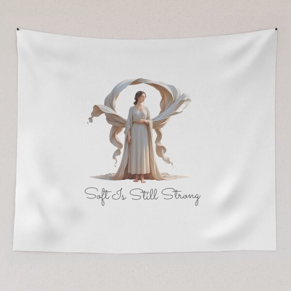 Item preview, Soft Is Still Strong modern feminine designed and sold by SloganSauce.