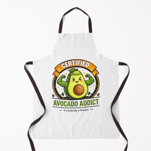 Item preview, Certified Avocado Addict – Funny Avocado Fitness Food Badge designed and sold by Snackwear Apparel.
