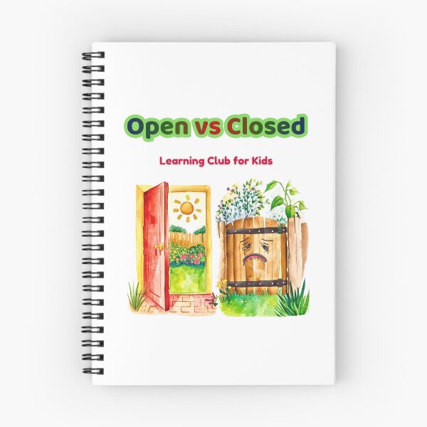 Item preview, Open vs Closed – Learning Opposites for Kids | Learning Club for Kids designed and sold by AME Kids Designs.