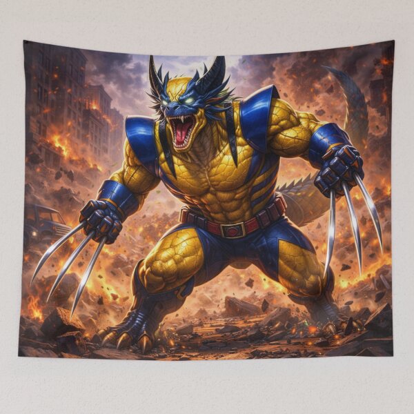 Item preview, Feral Claw Berserker Dragon – Superhero Dragon Heroes Art designed and sold by EpicDragons-.