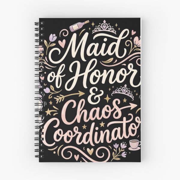 Item preview, Maid of Honor & Chaos Coordinator - Funny Bridal Party Gift designed and sold by HappySproutArt.