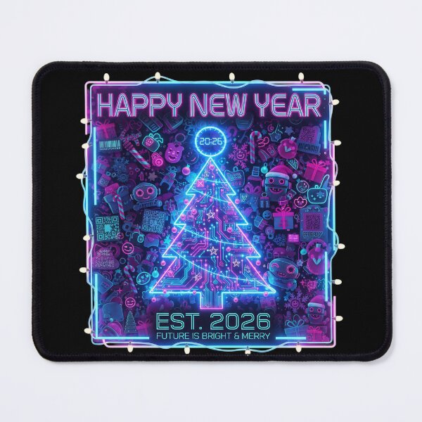 Item preview, 2026 Christmas Era - Futuristic Holiday Sticker Bomb designed and sold by FUIRY .