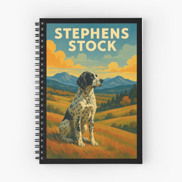 Item preview, Stephens Stock Hound Field Art designed and sold by Flying Doggo.