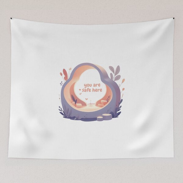 Item preview, You Are Safe Here safety affirmation designed and sold by SloganSauce.