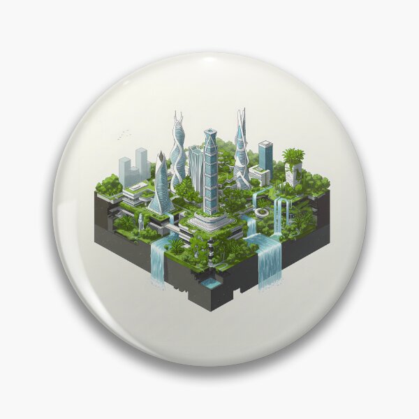 Item preview, Futuristic Ecological City: Sustainable Green Architecture designed and sold by OneMillionSpot.