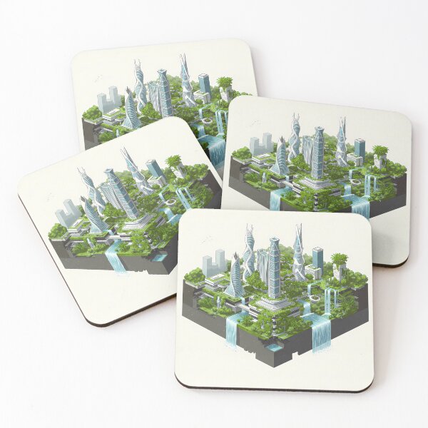 Item preview, Futuristic Ecological City: Sustainable Green Architecture designed and sold by OneMillionSpot.