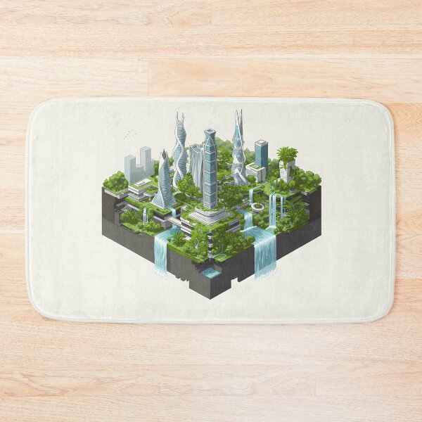 Item preview, Futuristic Ecological City: Sustainable Green Architecture designed and sold by OneMillionSpot.