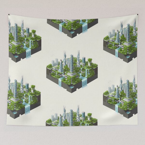 Item preview, Futuristic Ecological City: Sustainable Green Architecture designed and sold by OneMillionSpot.
