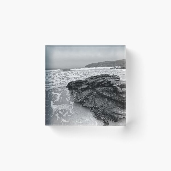 Item preview, Rocks at Sango Sands, Durness – Black & White Seascape designed and sold by KentonDesignsUK.