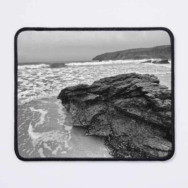 Item preview, Rocks at Sango Sands, Durness – Black & White Seascape designed and sold by KentonDesignsUK.