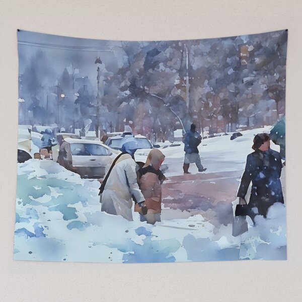 Item preview, A Blockage in the Road designed and sold by RCWatercolours.