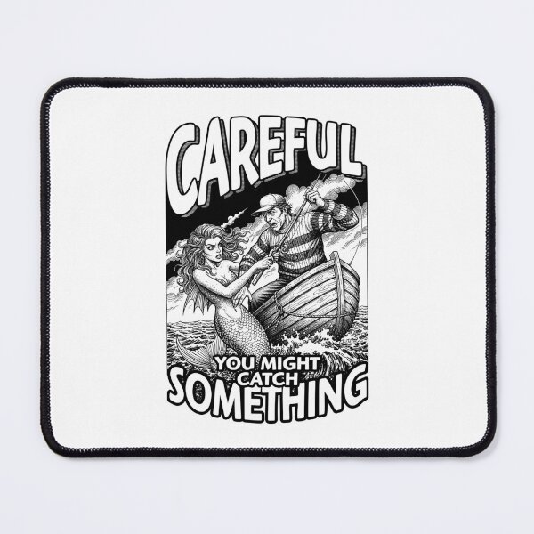Item preview, Funny Fishing Mermaid Catch Something Fisherman Dad designed and sold by GrandeDuc.