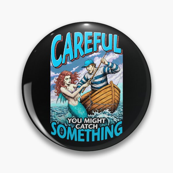 Item preview, Funny Fishing Mermaid Catch Something Fisherman Dad designed and sold by GrandeDuc.