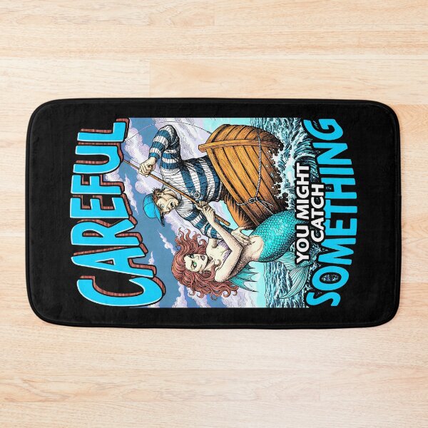 Item preview, Funny Fishing Mermaid Catch Something Fisherman Dad designed and sold by GrandeDuc.