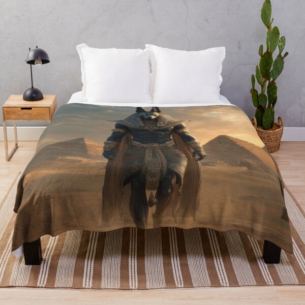 Item preview, Anubis God of the Dead – Egyptian Mythology Dark Fantasy Art designed and sold by MythologyRealm.
