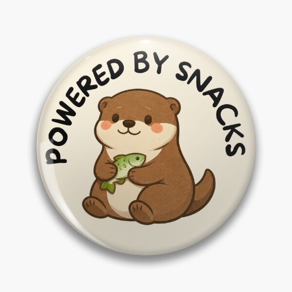 Item preview, Powered by Snacks (Otter) designed and sold by BeagleDesigns.