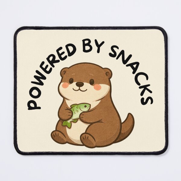 Item preview, Powered by Snacks (Otter) designed and sold by BeagleDesigns.