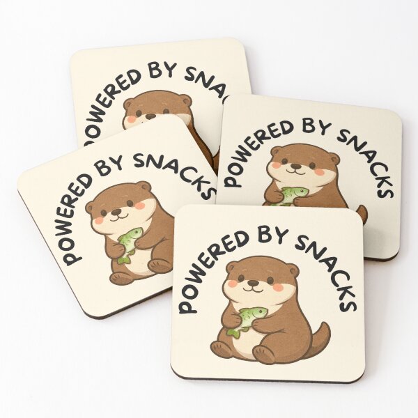 Item preview, Powered by Snacks (Otter) designed and sold by BeagleDesigns.