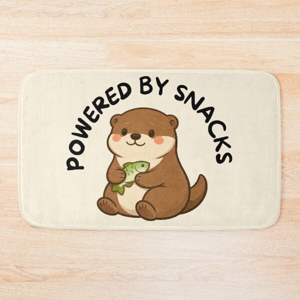 Item preview, Powered by Snacks (Otter) designed and sold by BeagleDesigns.
